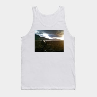 Camera in the Scottish Highland landscape Tank Top